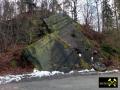 Steinbruch an der Lehnamühle bei Weida in Ostthüringen, (D) (1) 20. Februar 2012 (Berga-Formation - Ordovizium).JPG